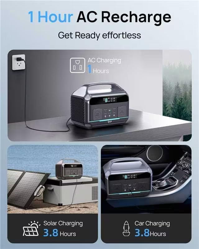 🚀 8.3LB Mini Power Station | CPAP + Laptop + Drone Ready 🔋☀️