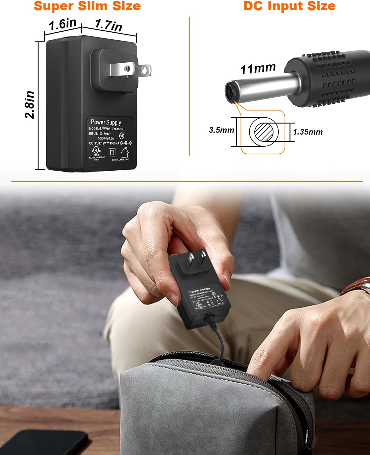 🔌 Outdoor Generator Power Adapter｜Lightweight Travel Charger Connector
