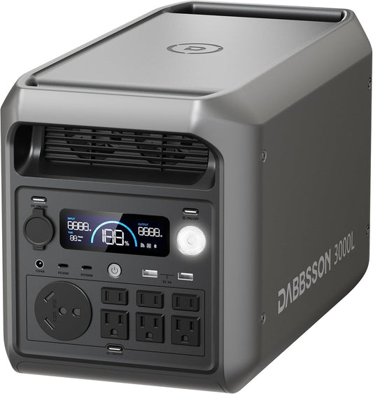 🏡 3kWh Home Backup Generator | 56.8LB | 4000 Cycles Lifepo4 ☀️